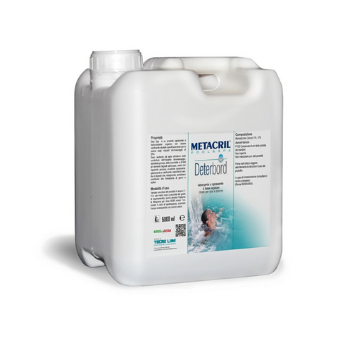 METACRIL - Deterbord - detergente per linea di galleggiamento 5 Lt. | Prodotto vasca idromassaggio, spa, piscina