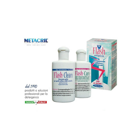 METACRIL - Flash Antigoccia - trattamento idrorepellente per vetri e cristalli | Prodotto box doccia