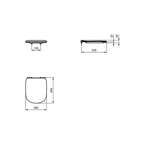 Ideal Standard - Sedile Tesi T352801