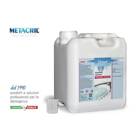 METACRIL - Idronet - Igienizzante Vasche Idromassaggio 5 Lt | Prodotto vasche idromassaggio, spa