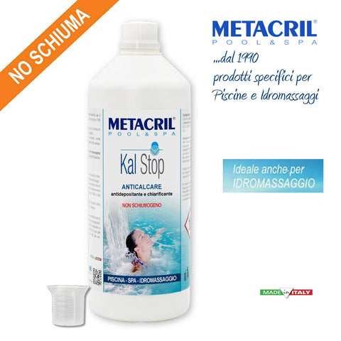 METACRIL - Kal Stop - anticalcare concentrato 1 lt | Prodotto piscine, spa