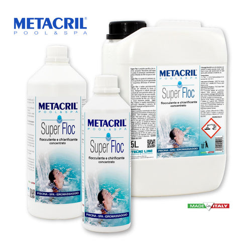 METACRIL - Super Floc - flocculante concentrato 1 lt | Prodotto piscine, spa