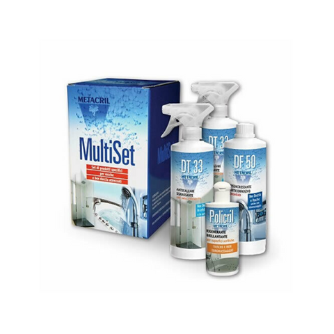 METACRIL - Multi Set Doccia - manutenzione box doccia | Prodotto pulizia box doccia